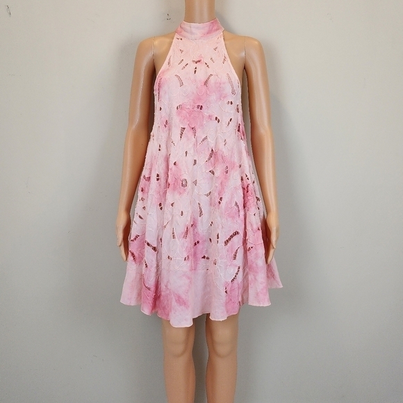 Free People Sleeveless  Eyelet Mini Dress - Picture 2 of 10